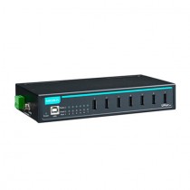 MOXA UPort 407 w/o Adapter 7-Port Industrial USB Hub